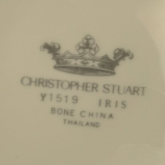 FOUR 12 oz Christopher Stuart Iris mug (w816) - Picture 5 of 13